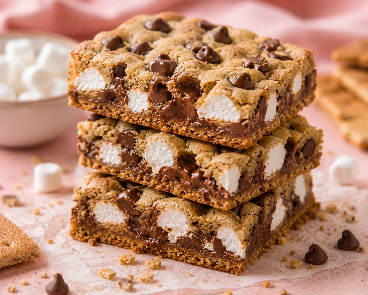 S'mores Cookie Bar